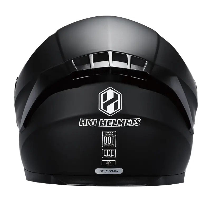 Matte Black Edge HNJ Full-Face Motorcycle Helmet is brought to you by KingsMotorcycleFairings.com