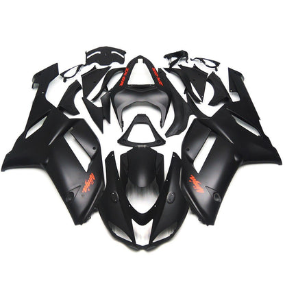 Fairing kit for a Kawasaki Ninja ZX6R 636 (2007-2008) Matte Black & Red