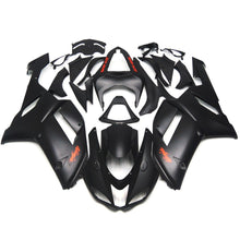 Matte Black and Red Fairing Kit for a 2007 & 2008 Kawasaki Ninja ZX-6R 636 motorcycle