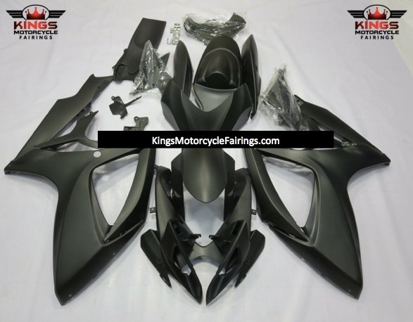 Suzuki GSXR600 (2006-2007) Matte Black Fairings