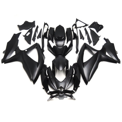 Matte Black Fairing Kit for a 2008, 2009, & 2010 Suzuki GSX-R600 motorcycle