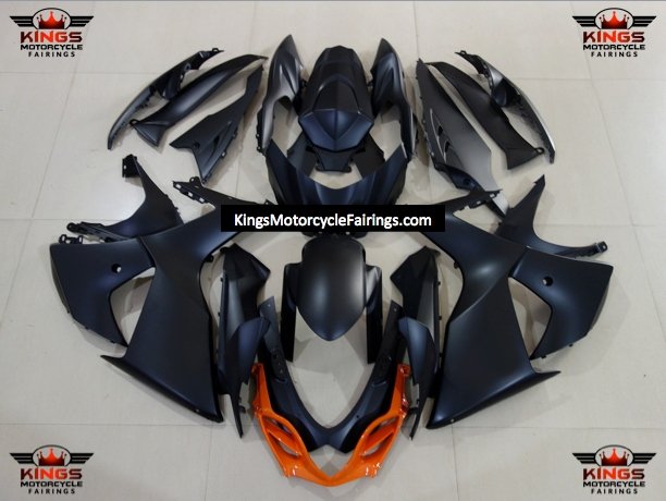 Suzuki GSXR1000 (2009-2016) Matte Black & Orange Fairings