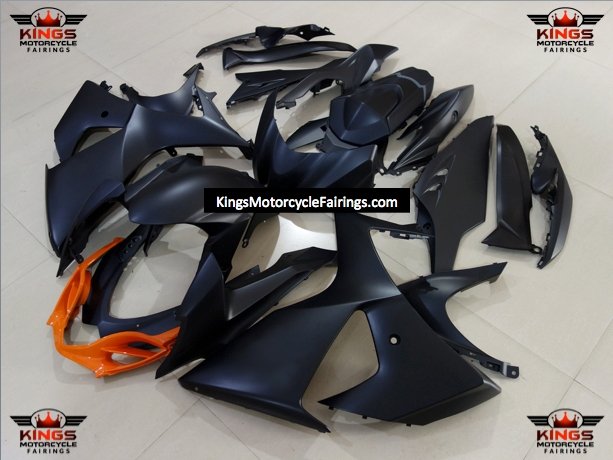 Suzuki GSXR1000 (2009-2016) Matte Black & Orange Fairings