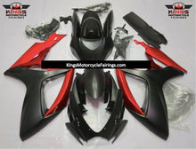 Suzuki GSXR600 (2006-2007) Matte Black & Red Fairings