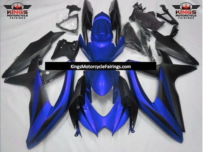 Suzuki GSXR750 (2008-2010) Matte Blue & Matte Black Fairings