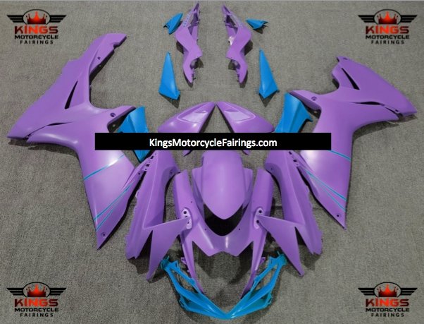 Suzuki GSXR750 (2011-2023) Matte Purple & Blue Fairings at KingsMotorcycleFairings.com