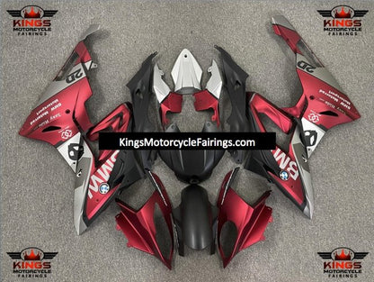 BMW S1000RR (2017-2018) Matte Red, Matte Black & Matte Silver Fairings