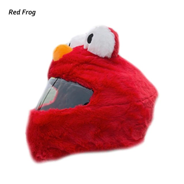 Red Elmo Frog Cartoon Motorcycle Helmet Cover is brought to you by KingsMotorcycleFairings.com