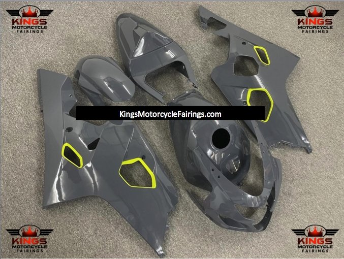 Suzuki GSXR750 (2004-2005) Nardo Gray & Neon Yellow Fairings
