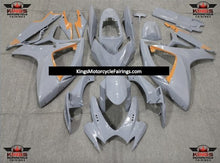 Nardo Gray and Orange Fairing Kit for a 2006 & 2007 Suzuki GSX-R750 motorcycle