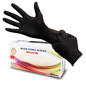 CPNP01 Black nitrile disposable gloves 6 mil — kingsmotorcyclofairings.shop