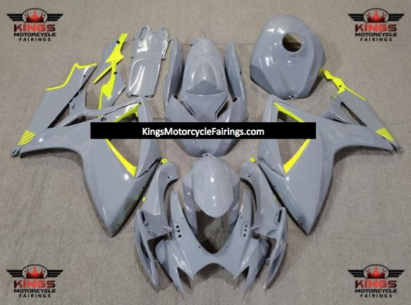 Suzuki GSXR600 (2006-2007) Nardo Gray & Neon Yellow Fairings