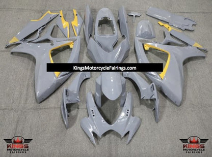 Suzuki GSXR600 (2006-2007) Nardo Gray & Yellow Fairings