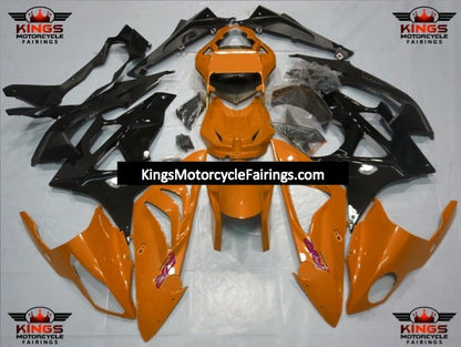 Orange and Black Fairing Kit for a 2017 and 2018 BMW S1000RR motorcycle