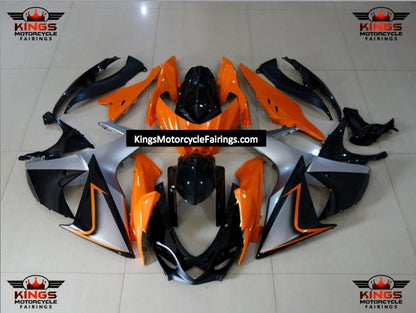 Suzuki GSXR1000 (2009-2016) Orange, Black & Silver Fairings