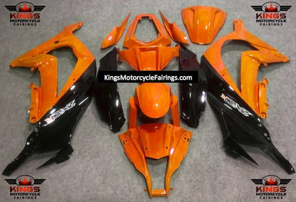 Kawasaki Ninja ZX-10R Fairings (2016-2020) Orange, Black at KingsMotorcycleFairings.com