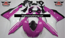 Pink, White and Black Fairing Kit for a 2011, 2012, 2013 & 2014 Ducati 899 motorcycle