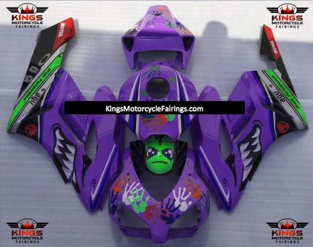 Purple Shark Fairing Kit for a 2004 and 2005 Honda CBR1000RR motorcycle