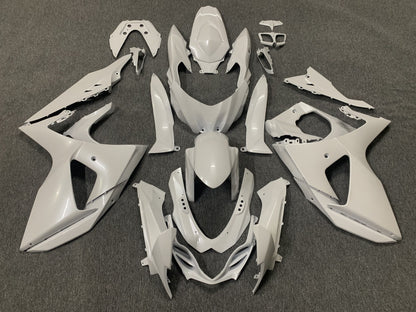 Pearl White Fairing Kit for a 2009, 2010, 2011, 2012, 2013, 2014, 2015 & 2016 Suzuki GSX-R1000 motorcycle