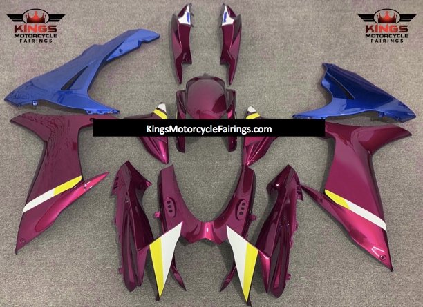 Suzuki GSXR600 (2011-2023) Pink, Blue, Yellow & White Fairings at KingsMotorcycleFairings.com
