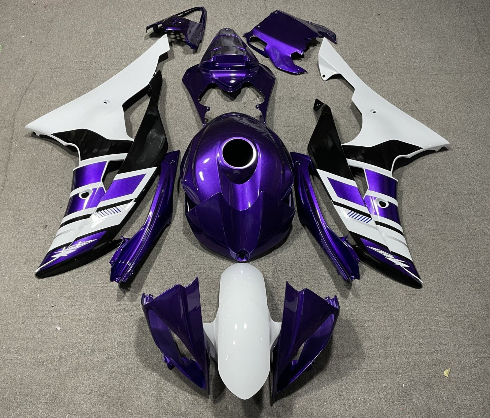 Yamaha YZF-R6 (2008-2016) Purple, White & Black Fairings