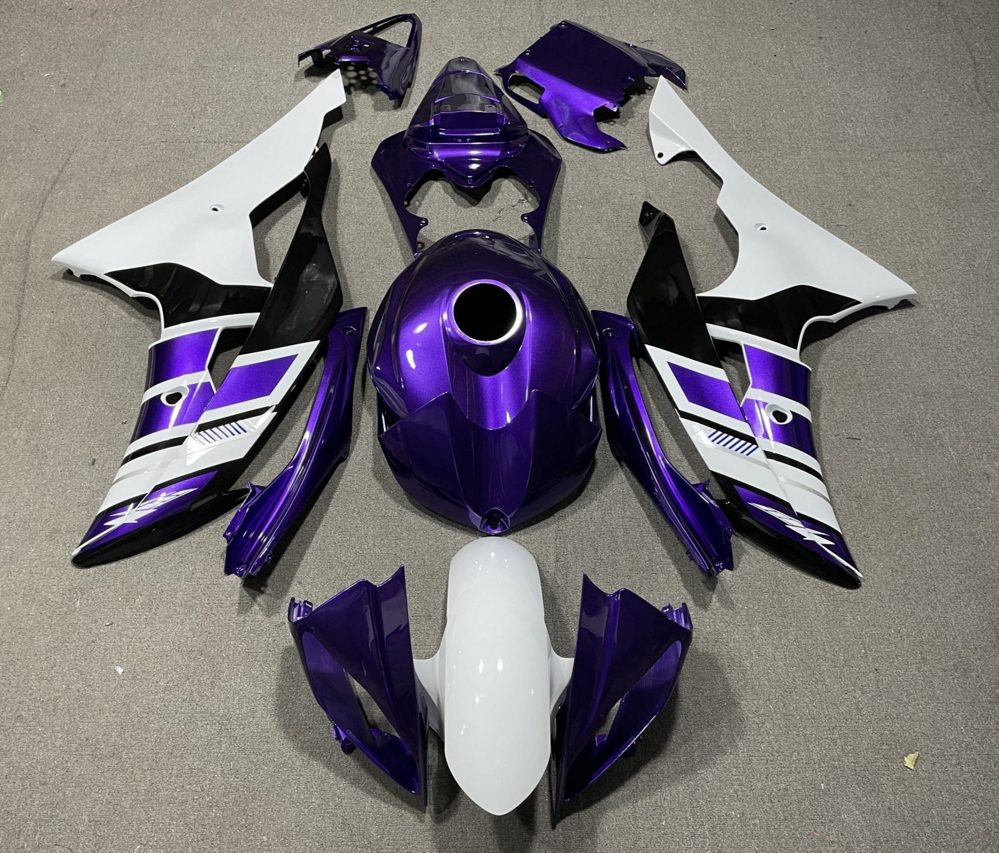 Yamaha YZF-R6 (2008-2016) Purple, White & Black Fairings