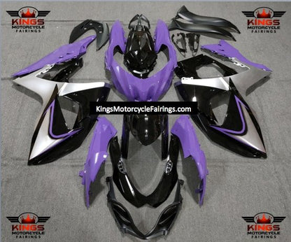 Suzuki GSXR1000 (2009-2016) Purple, Black & Silver Fairings