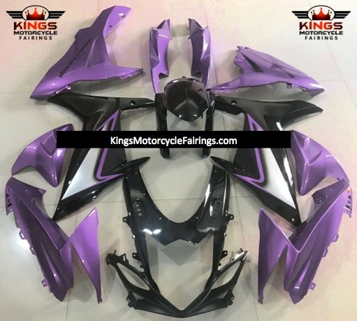 Suzuki GSXR600 (2011-2023) Purple, Black & Silver Fairings at KingsMotorcycleFairings.com