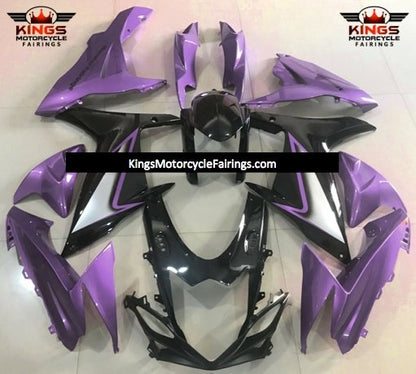 Suzuki GSXR750 (2011-2021) Purple, Black & Silver Fairings
