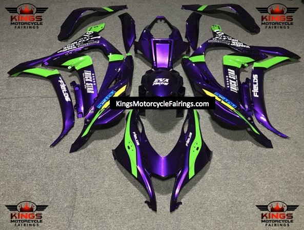 Fairing Kit for a Kawasaki Ninja ZX10R (2016-2020) Purple, Green, Black, Yellow at KingsMotorcycleFairings.com