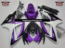 Suzuki GSXR600 (2006-2007) Purple, White & Black Fairings