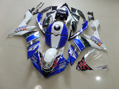 Yamaha YZF-R1 (2007-2008) Blue, White, Silver & Black Yamalube Fairings
