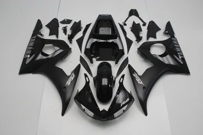 Yamaha YZF-R6 (2003-2004) Black, Matte Black & Silver Fairings
