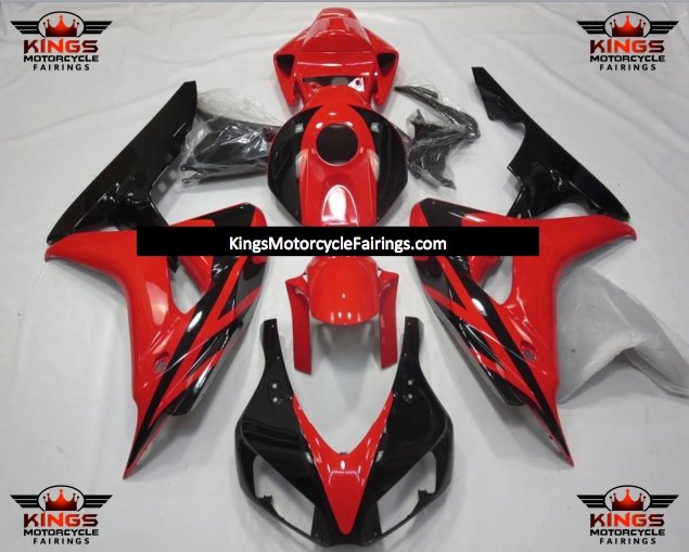Red and Black Fairing Kit for a 2006 & 2007 Honda CBR1000RR motorcycle