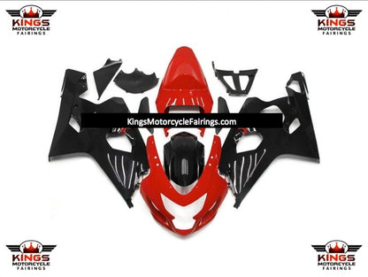 Suzuki GSXR600 (2004-2005) Red & Black Fairings