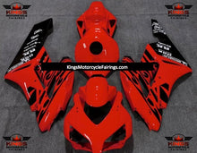 Red and Black Tribal Fairing Kit for a 2004 and 2005 Honda CBR1000RR motorcycle