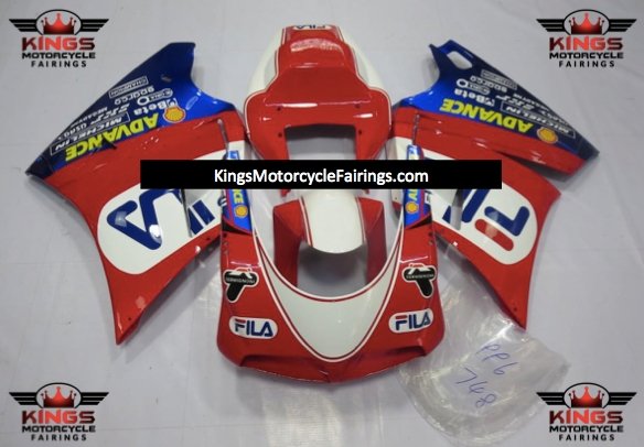 Ducati 996 Fairings (1998-2002) Red, White, Blue FILA from KingsMotorcycleFairings.com