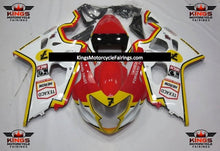 Red, White and Yellow Texaco Fairing Kit for a 2004 & 2005 Suzuki GSX-R600 motorcycle