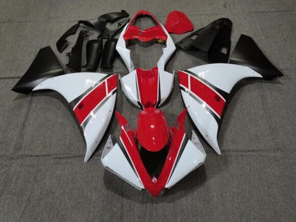Yamaha YZF-R1 (2009-2011) White, Red & Matte Black Fairings
