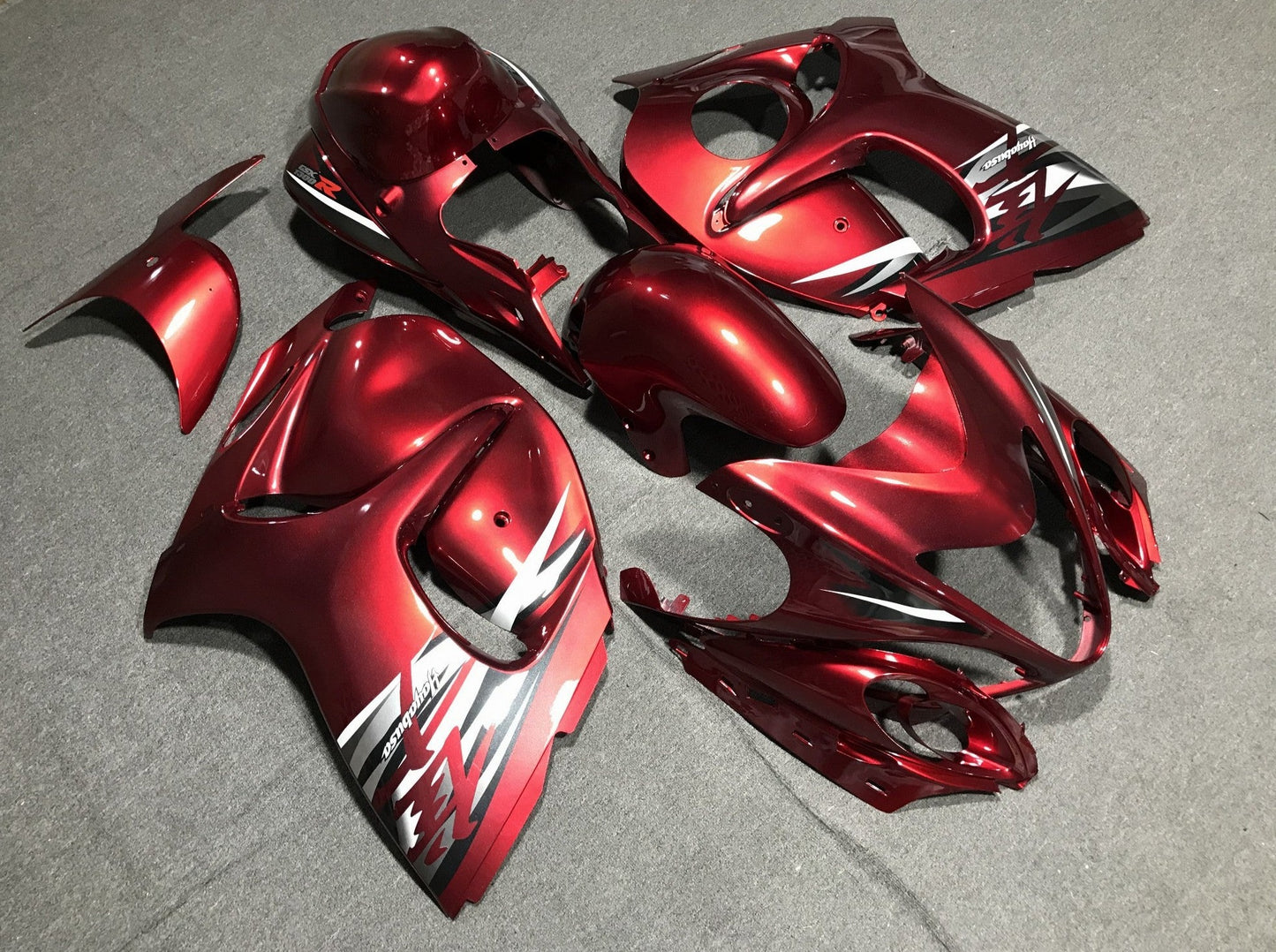 Red Wine Fairing Kit for a 2008, 2009, 2010, 2011, 2012, 2013, 2014, 2015, 2016, 2017, 2018 & 2019 Suzuki GSX-R1300 Hayabusa motorcycle