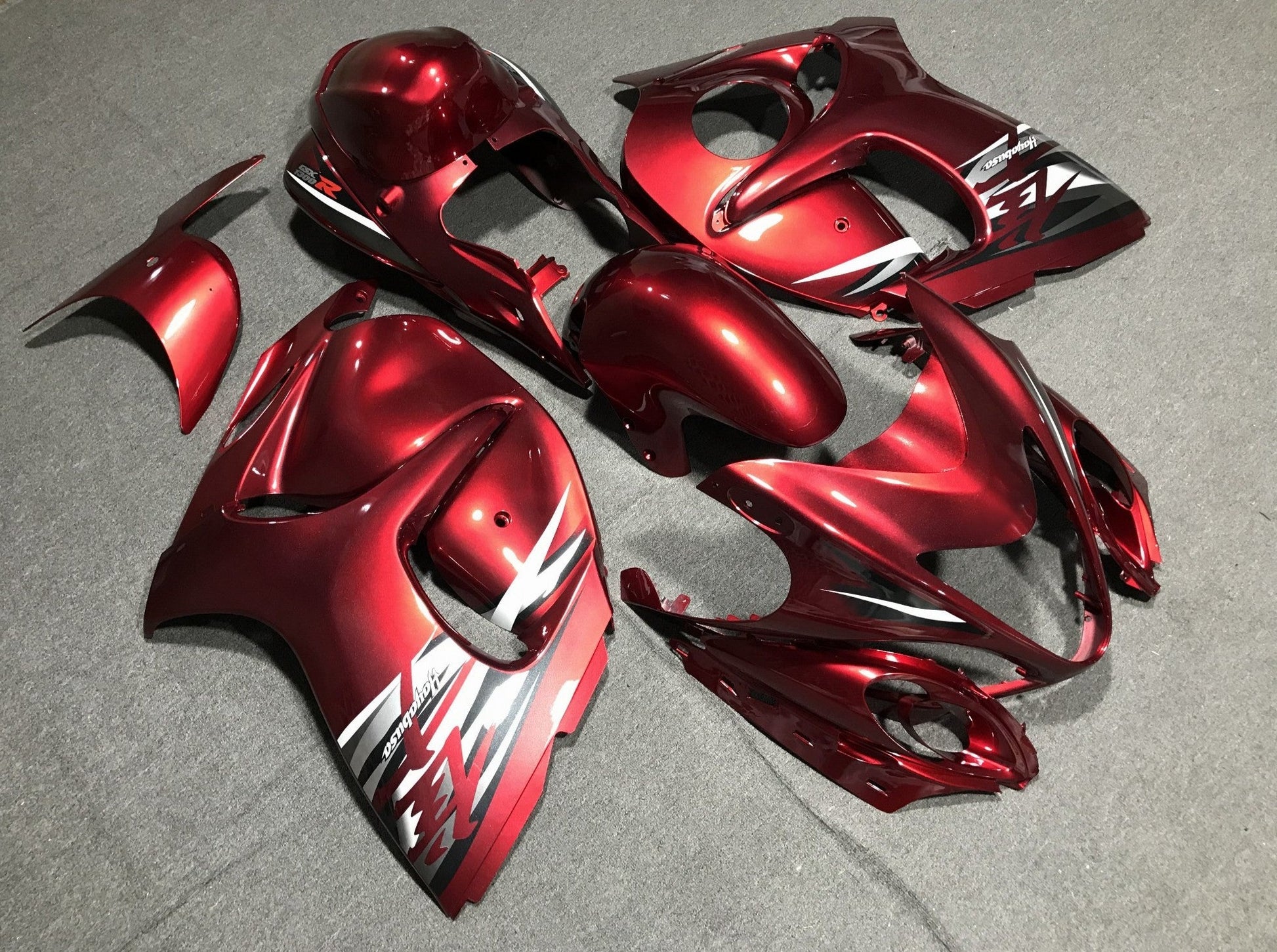 Red Wine Fairing Kit for a 2008, 2009, 2010, 2011, 2012, 2013, 2014, 2015, 2016, 2017, 2018 & 2019 Suzuki GSX-R1300 Hayabusa motorcycle