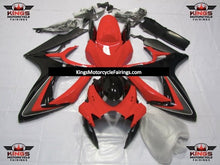  Red, Black and Gray Fairing Kit for a 2006 & 2007 Suzuki GSX-R750 motorcycle