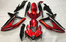 Red, Black and Silver Fairing Kit for a 2008, 2009 & 2010 Suzuki GSX-R750 motorcycle