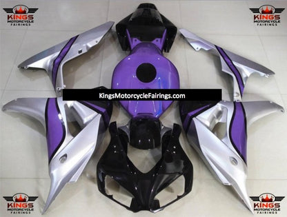 Silver, Purple and Black Fairing Kit for a 2006 & 2007 Honda CBR1000RR motorcycle