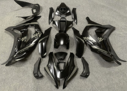 Satin Black and Gray Fairing Kit for a 2016, 2017, 2018, 2019 & 2020 Kawasaki Ninja ZX-10R motorcycle