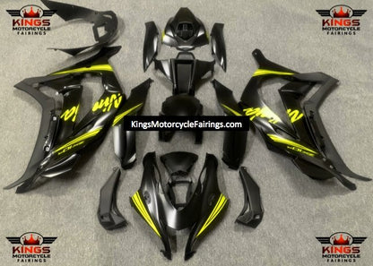 Fairing Kit for a Kawasaki Ninja ZX10R (2016-2020) Satin Black & Yellow