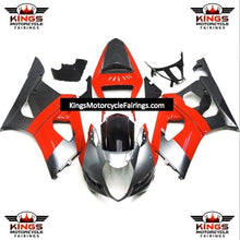 Suzuki GSXR1000 (2003-2004) Silver, Red & Black Fairings