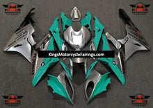 BMW S1000RR (2017-2018) Silver, Teal & Black Fairings