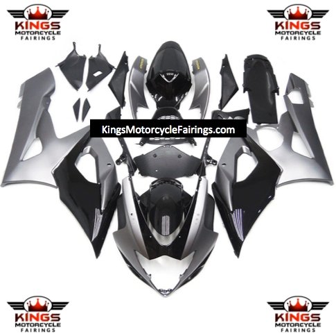 Suzuki GSXR1000 (2005-2006) Silver & Black Fairings