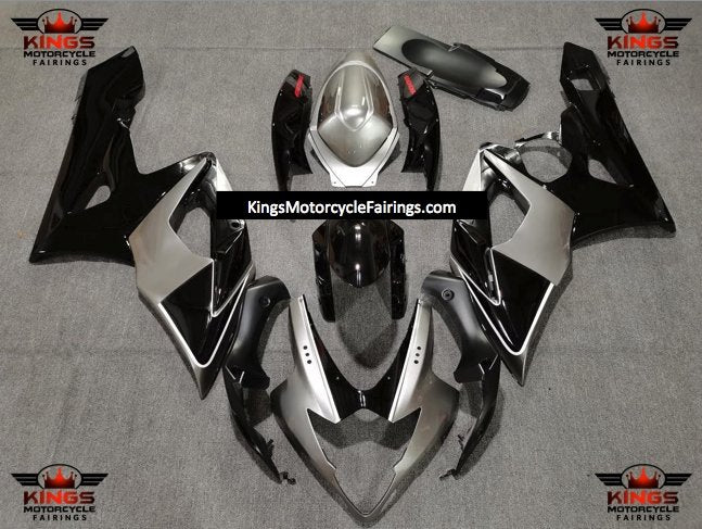 Suzuki GSXR1000 (2005-2006) Silver & Black Fairings